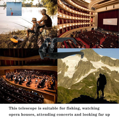 Fishing Binoculars Multifunctional Outdoor Glasses Waterproof HD Lens Sports