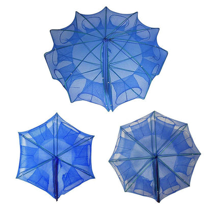 6/8/10 Holes Fishing Net Small Foldable Square Folding Shrimp Eel Lobster Trap - 10Holes