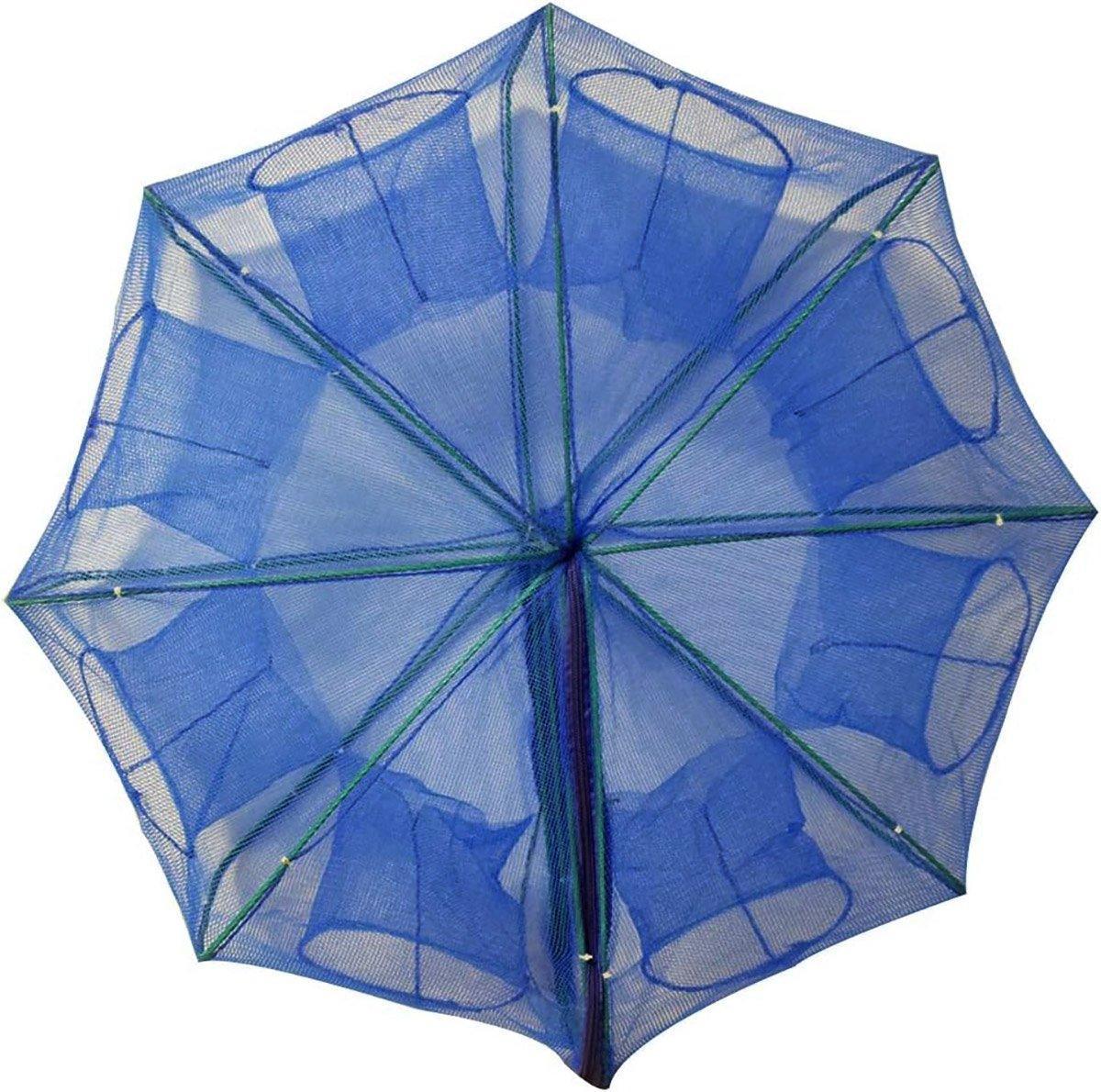 6/8/10 Holes Fishing Net Small Foldable Square Folding Shrimp Eel Lobster Trap - 10Holes