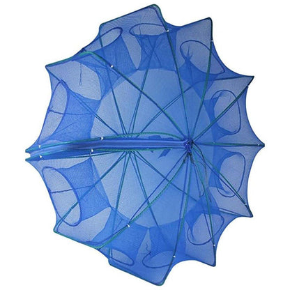 6/8/10 Holes Fishing Net Small Foldable Square Folding Shrimp Eel Lobster Trap - 10Holes