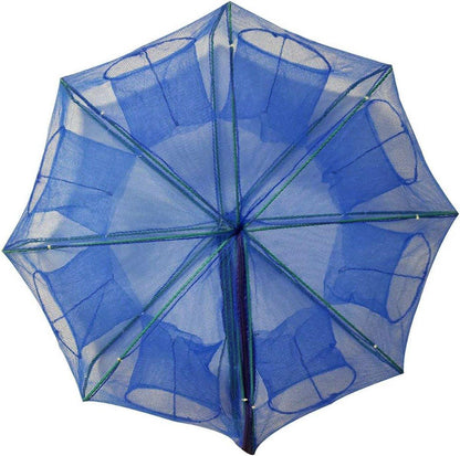 6/8/10 Holes Fishing Net Small Foldable Square Folding Shrimp Eel Lobster Trap - 8Holes