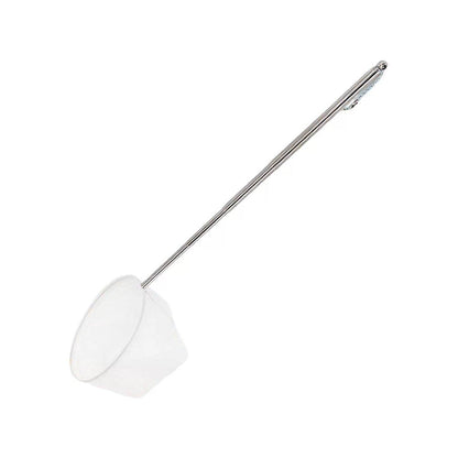 Retractable Fish Net for Fish Tank Pocket Fishing Net with Handle Aquarium Tools - Round-L