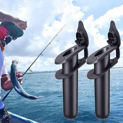 2Pcs With Cap Cover Fishing Boat Rod Holder For Kayak Pole Bracket Flush Mount
