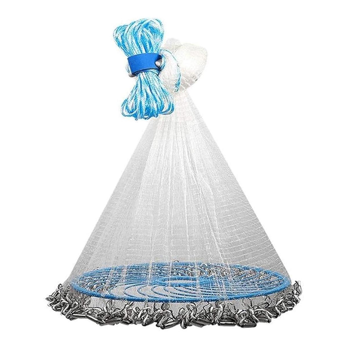 Frisbee Hand Casting Fishing Net Easy Throw Bait Net Swinging Tackle Gear - 420cm