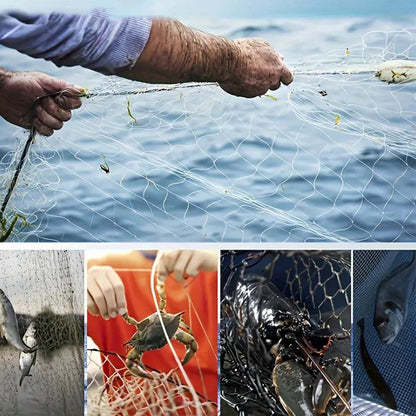 Frisbee Hand Casting Fishing Net Easy Throw Bait Net Swinging Tackle Gear - 540cm