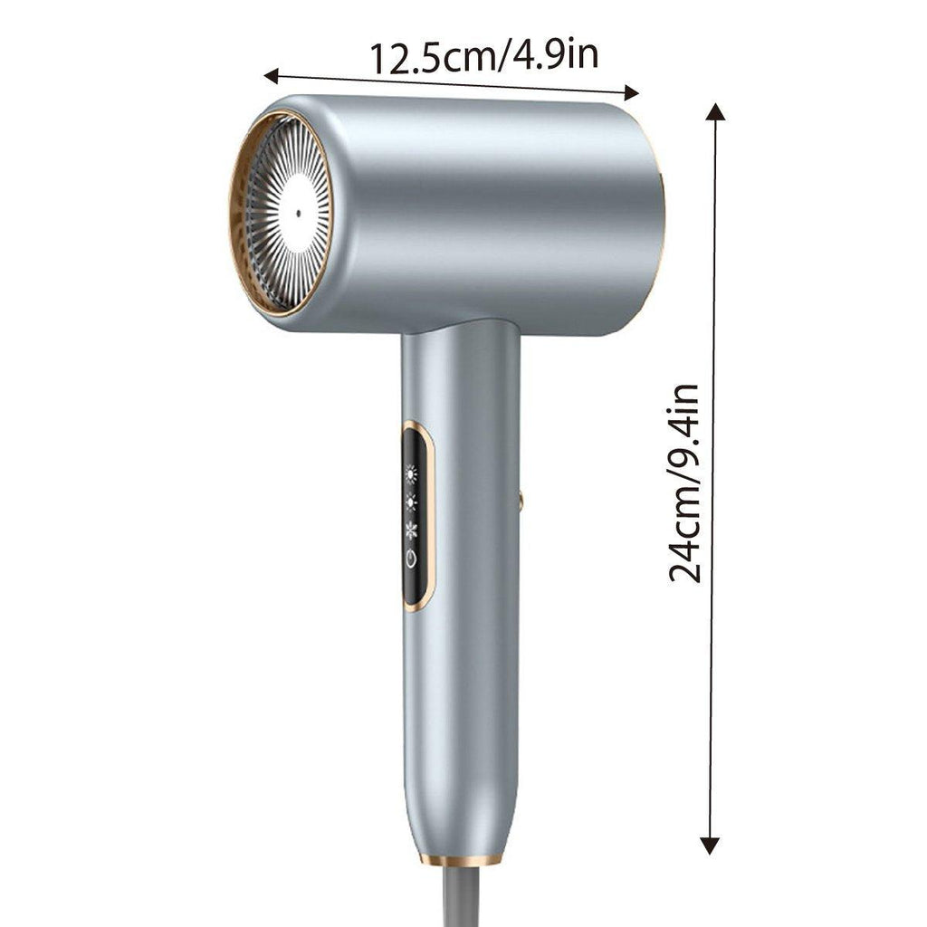 Hair Dryer Lightweight Blue Ray Quiet 2400W | High-Speed Motor | No-Burn &amp; Shine Protection