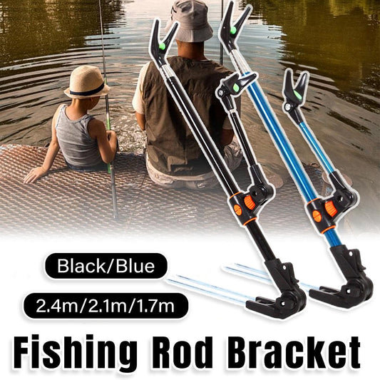 Bracket Fishing Rod Holder Multi Functional Rod Stand for Fishing and Outdoors - Black-240cm
