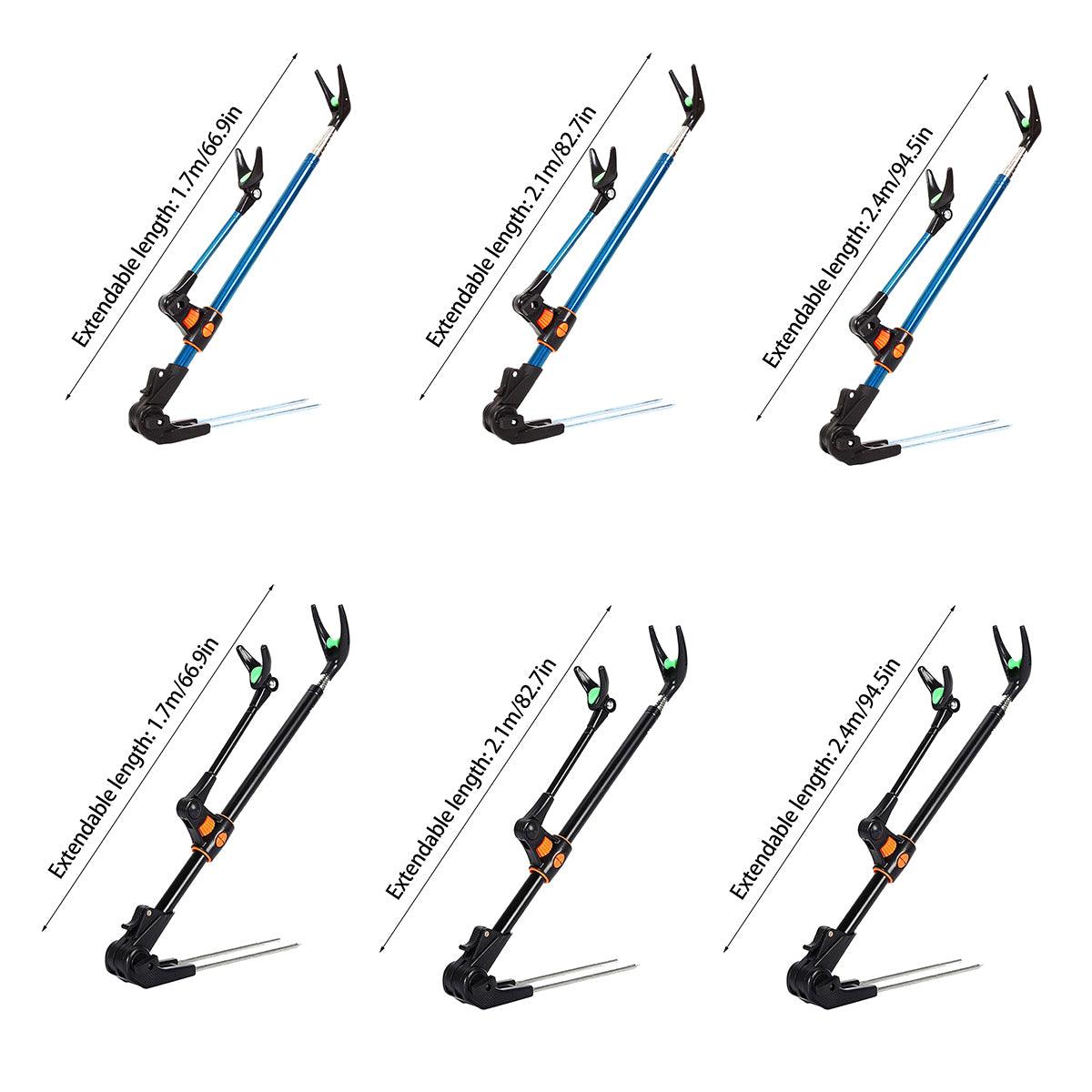 Bracket Fishing Rod Holder Multi Functional Rod Stand for Fishing and Outdoors - Blue-170cm