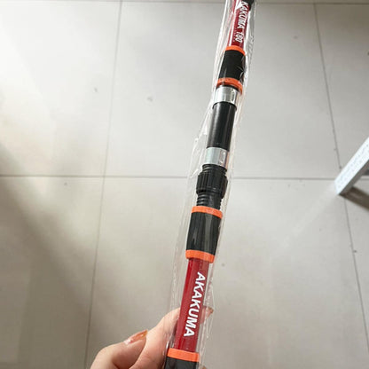 Telescopic Fishing Rod Lightweight Portable Sea Casting Rod Durable Glass Steel - Yellow