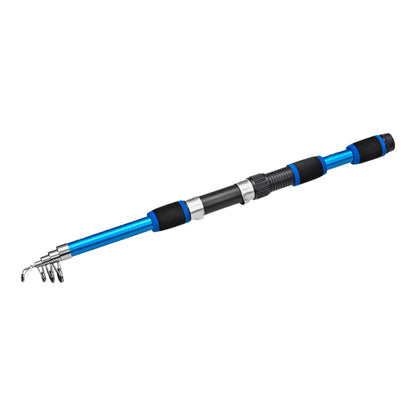 Telescopic Fishing Rod Lightweight Portable Sea Casting Rod Durable Glass Steel - Yellow