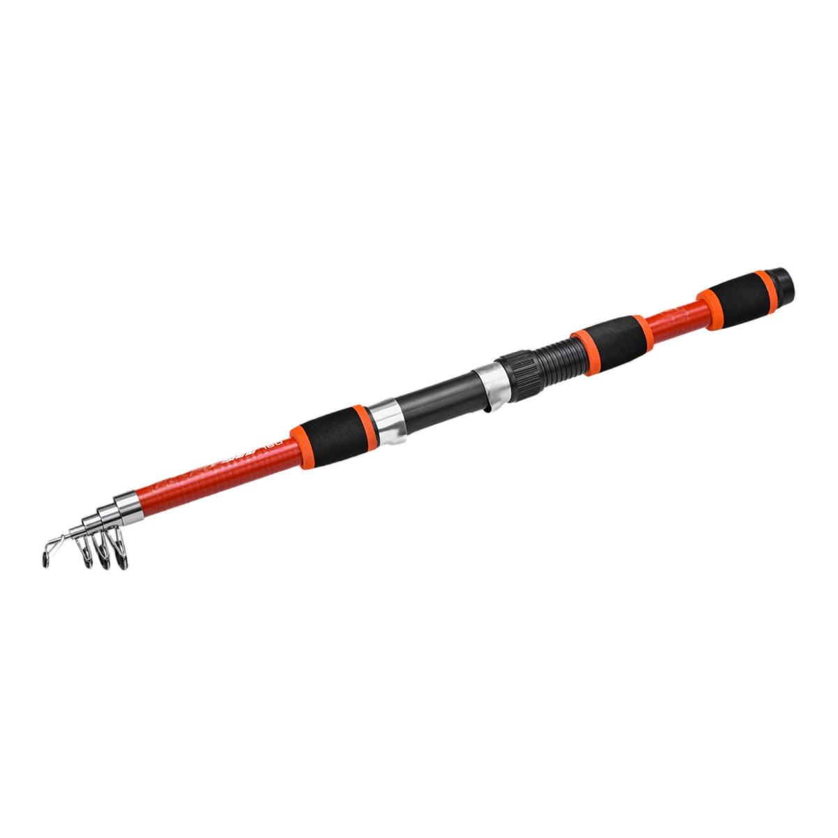 Telescopic Fishing Rod Lightweight Portable Sea Casting Rod Durable Glass Steel - Yellow