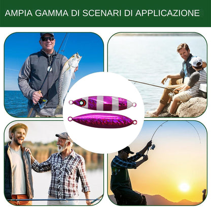 Fishing Lure Bait Set 8pcs Conical Boat Tackle Artificial Hard Bait Accessories - 100g