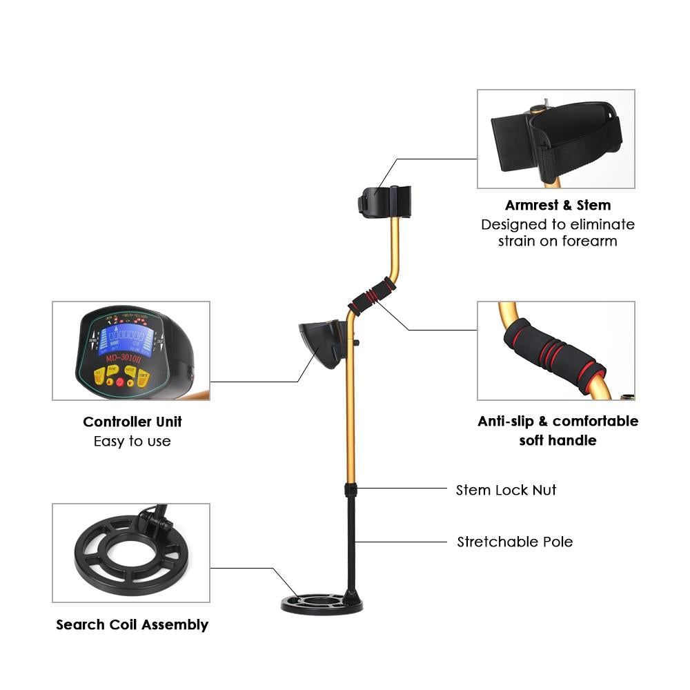 High Sensitivity Underground Metal Detector – Discover Hidden Treasures Anywhere
