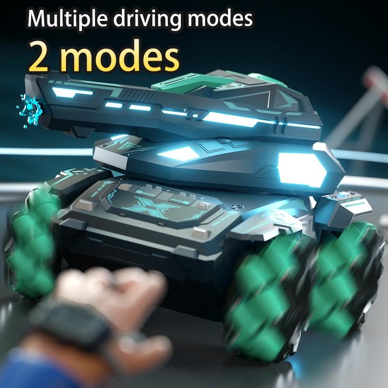 Stunt Water Bomb Battle Armor Rc Car - 2.4g Dual Control - Blue - Single Control