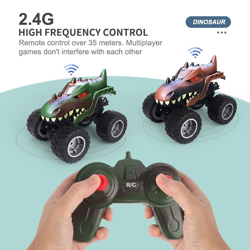 Remote Control Dinosaur Climbing Car - 2.4g - Green