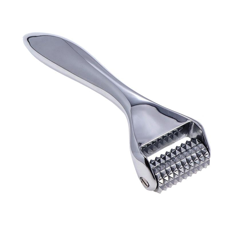 Facial Massager Roller for Slimming Face Silver | 144 Needle Acupoint Roller | Anti-Wrinkle & Skin Tightening