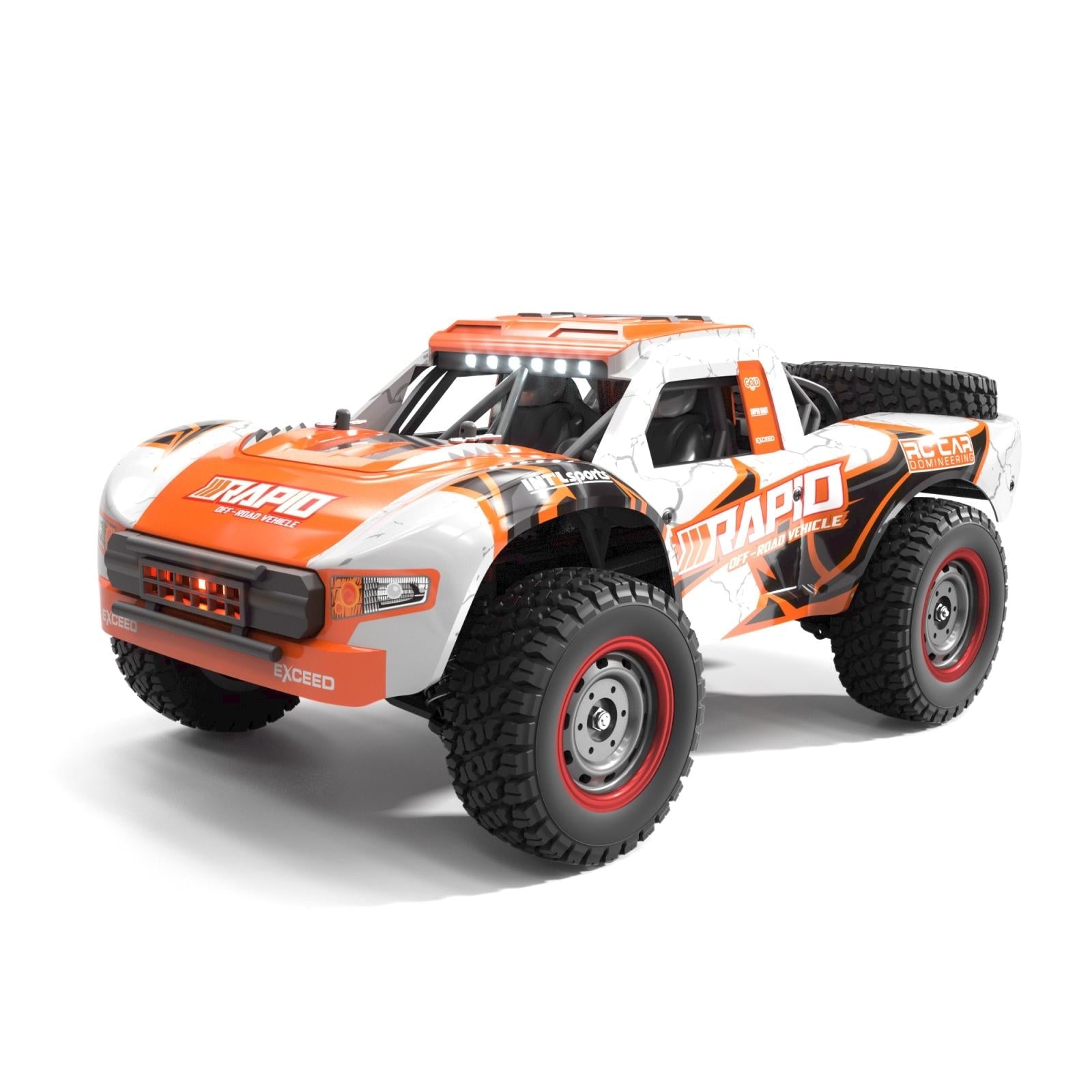 High-speed Brushless 4wd Pickup Rc Car - Orange