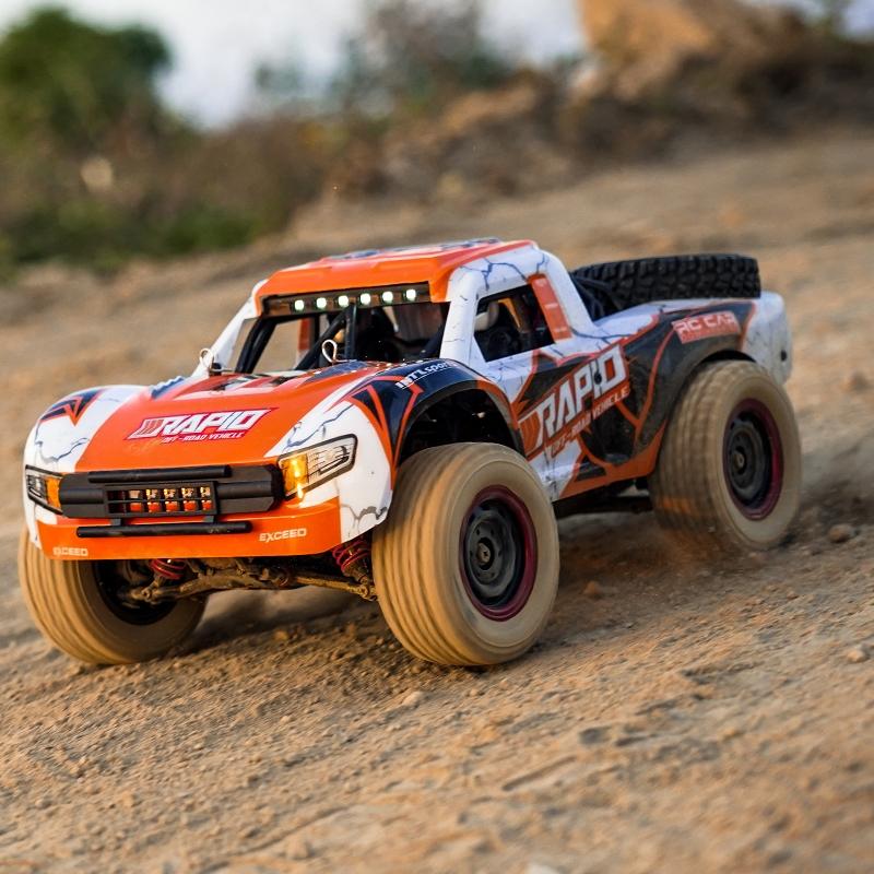 High-speed Brushless 4wd Pickup Rc Car - Orange