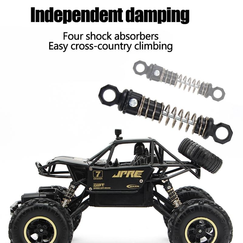 Off-road Climbing Car with 2.4ghz Remote Control and Double Motors - Black