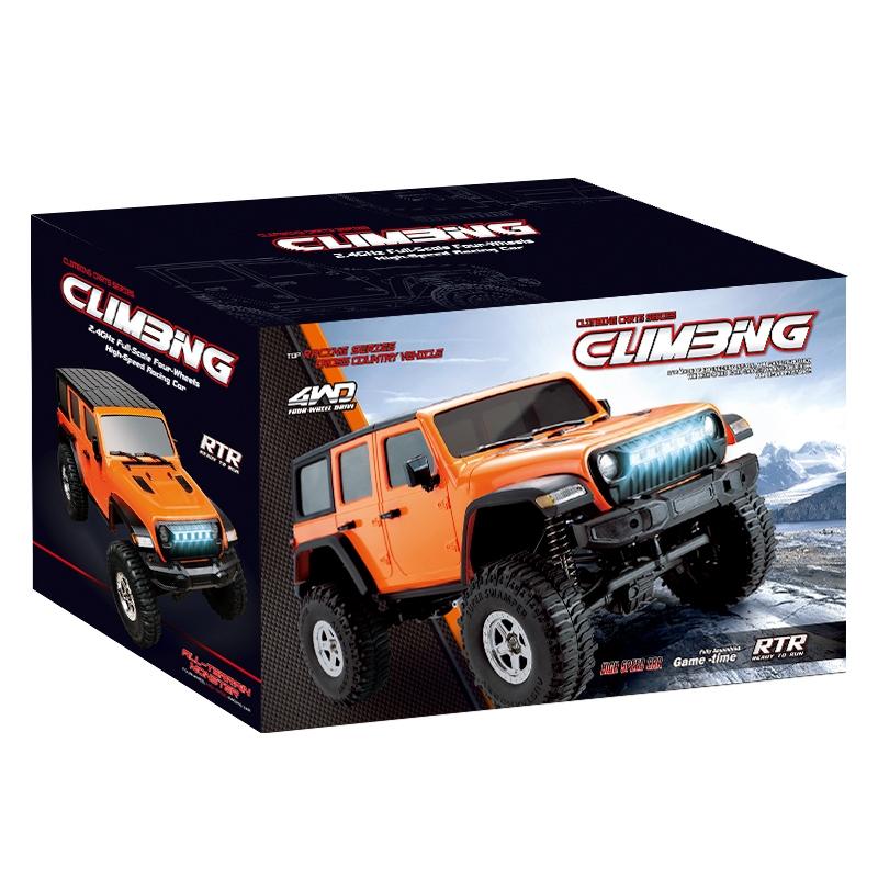 C8801 Off-Road Climbing RC Vehicle | 4WD Drive | Orange | 40-Min Control | 100M Range