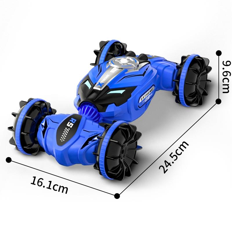 Double-sided 2.4g Rc Amphibious Car - 4wd - Blue