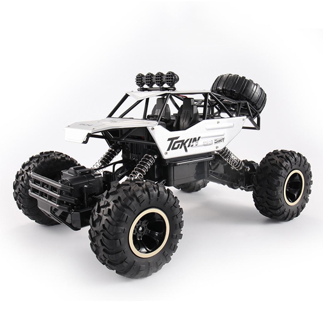 37cm Remote Control Bigfoot Climbing Car - 1 12 Alloy 4wd Cross-country Toy - Black
