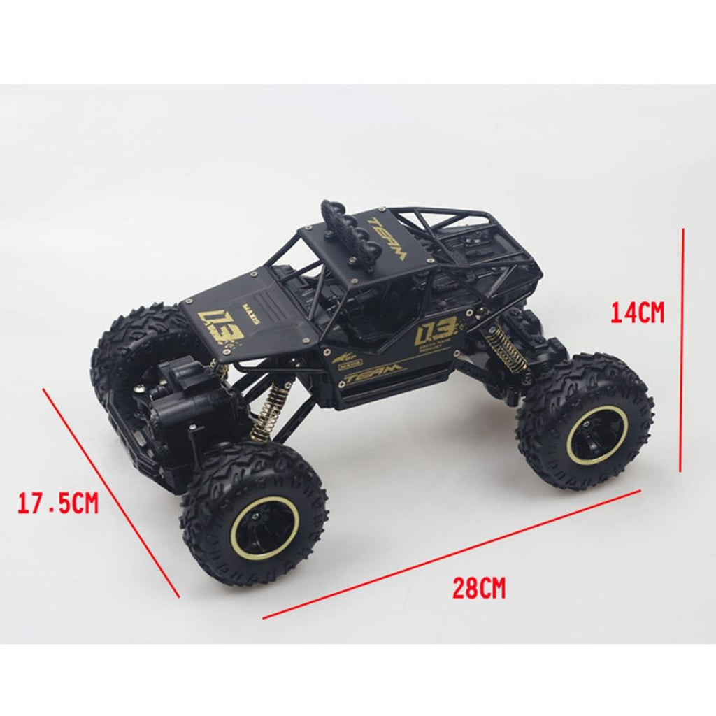 Large 1 16 Alloy Climbing Car - 28cm Remote Control Toy for Cross-country Adventures - Black