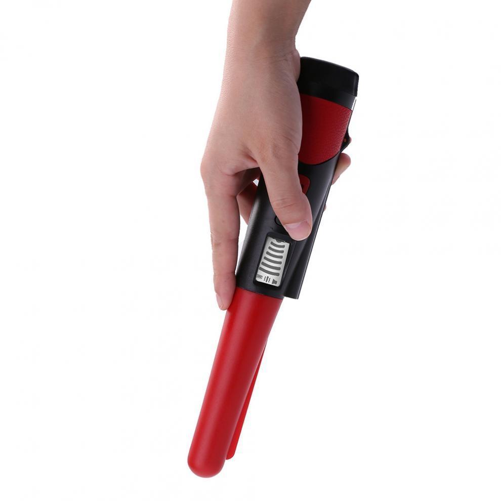 Lcd Display Gold Treasure Hunter with Flashlight - Handheld Metal Detector Black - Black