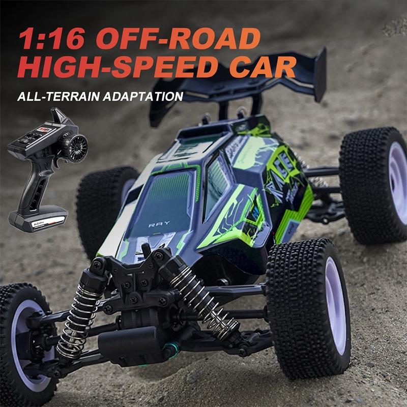 Green 1 16 2.4g Rc Off-road Racing Car Toy - Electric 4wd