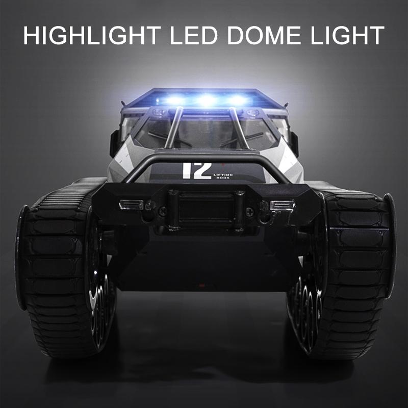 2.4g Rc Tracked Tank Off-road Vehicle Toy 1 12 Scale - Grey
