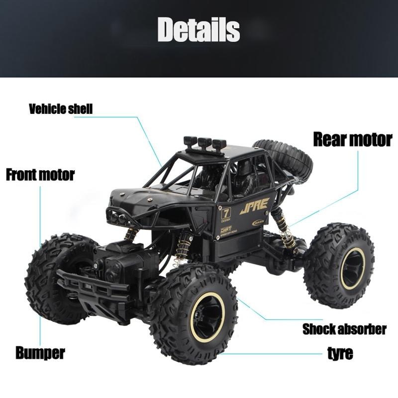 Off-road Climbing Car with 2.4ghz Remote Control and Double Motors - Red