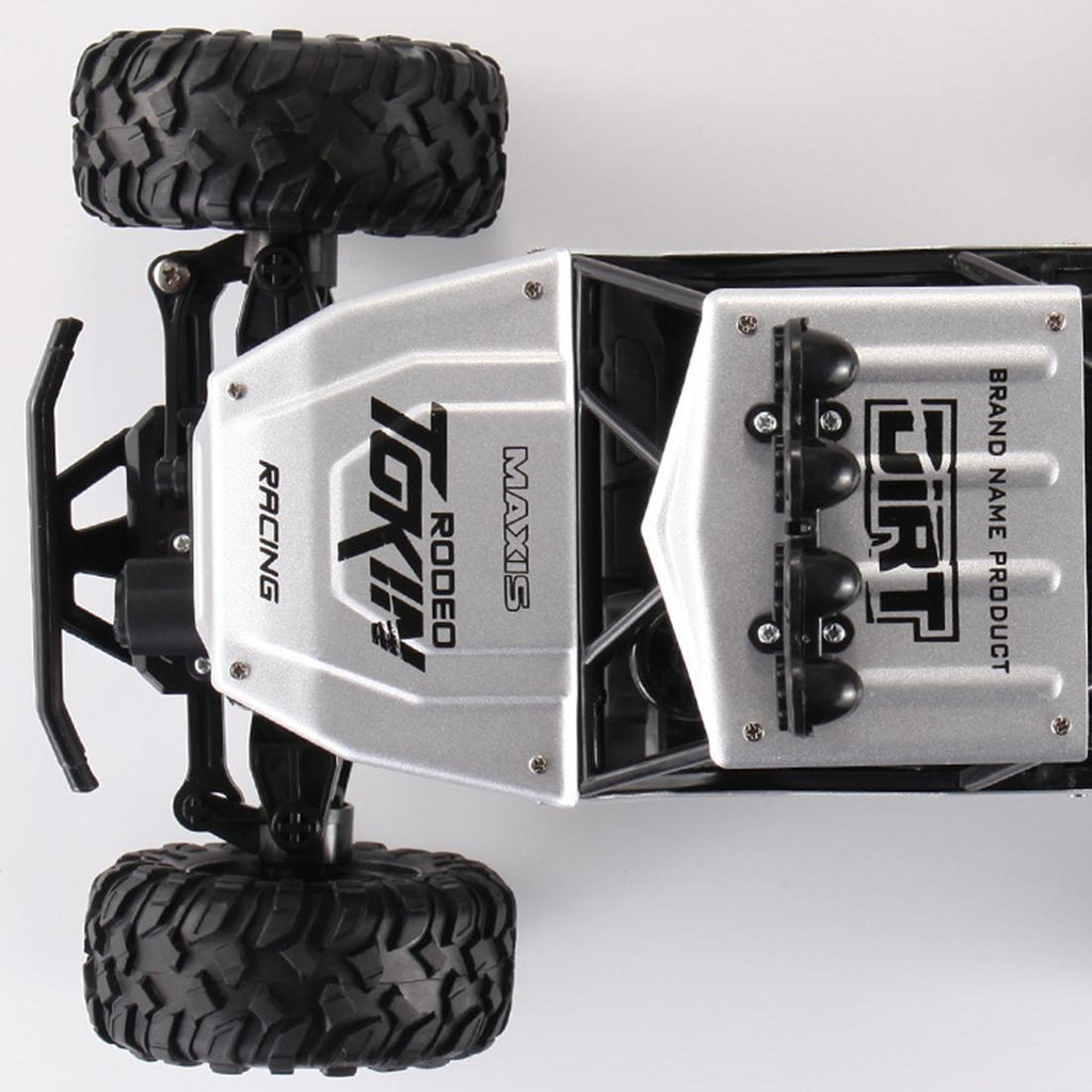 37cm Remote Control Bigfoot Climbing Car - 1 12 Alloy 4wd Cross-country Toy - Red