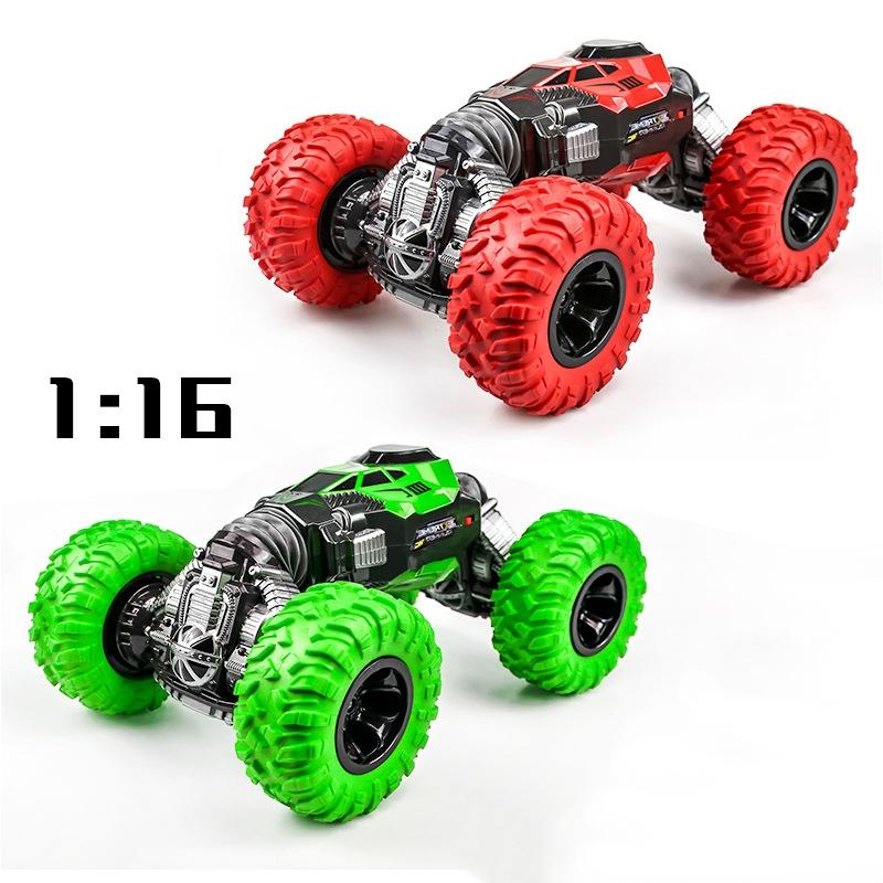 33cm Red 2.4GHz Double‑Sided Twisted Off‑Road RC Toy Car – 4WD Climbing Remote Control Vehicle for Kids