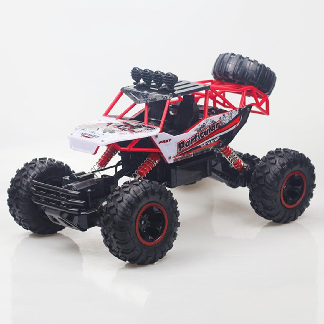 37cm Remote Control Bigfoot Climbing Car - 1 12 Alloy 4wd Cross-country Toy - Silver