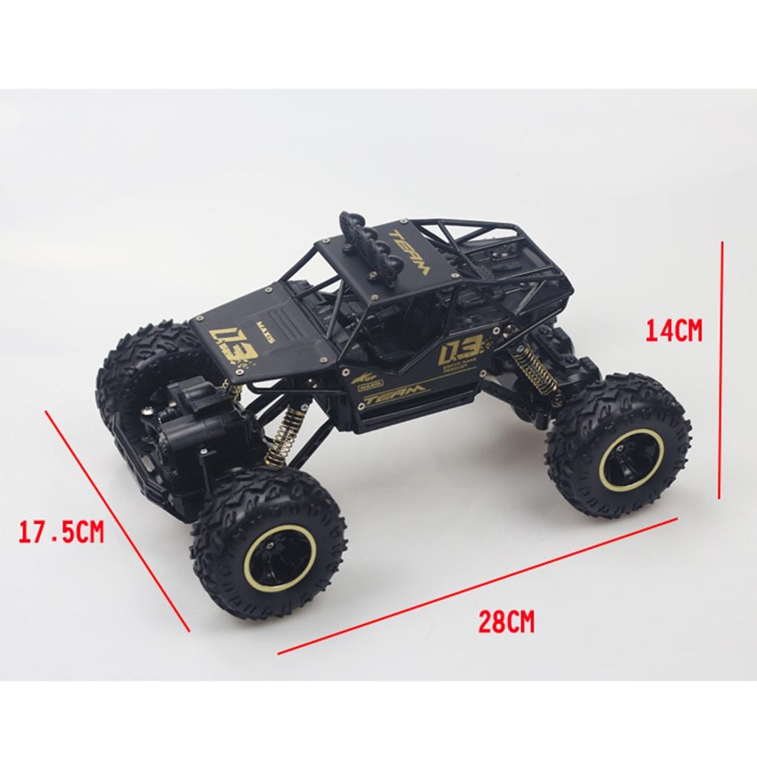 Large 1 16 Alloy Climbing Car - 28cm Remote Control Toy for Cross-country Adventures - Silver