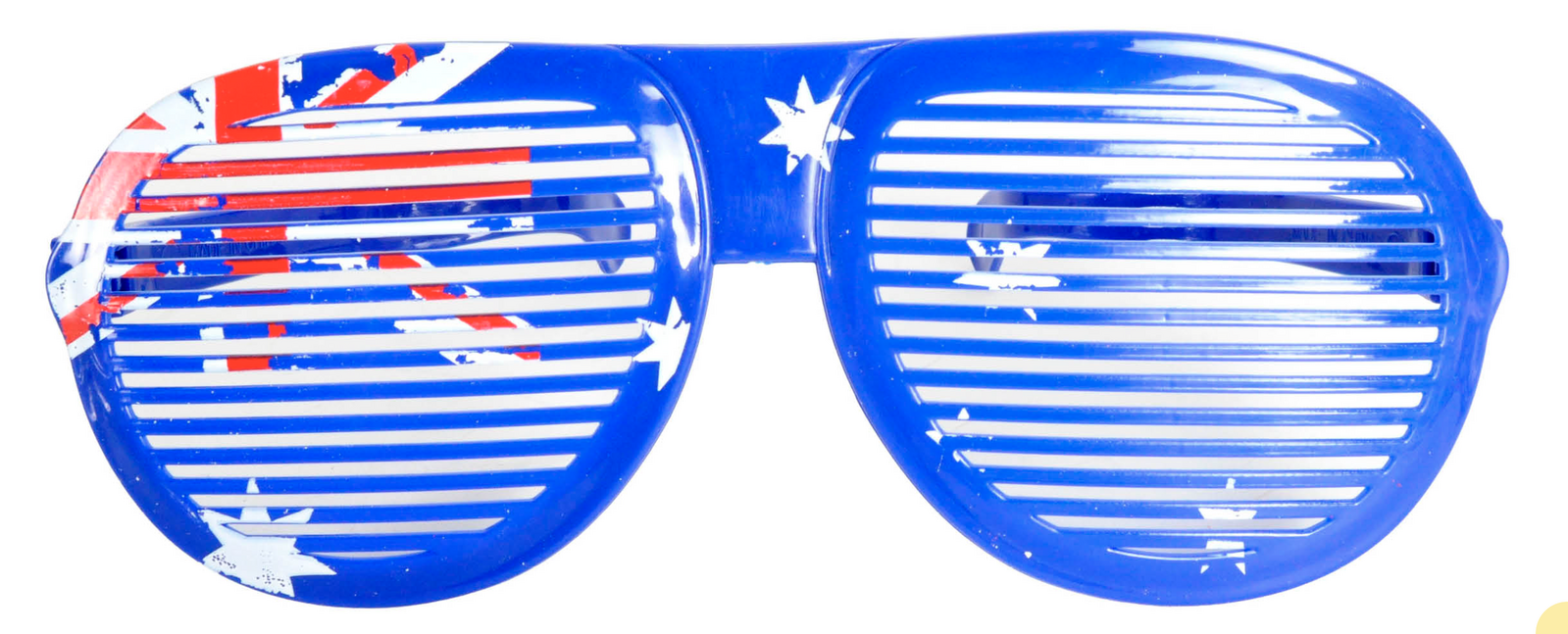 Jumbo Party Costume Glasses  - Australian Flag Design - Wayfarer Oversized 26cm Wide
