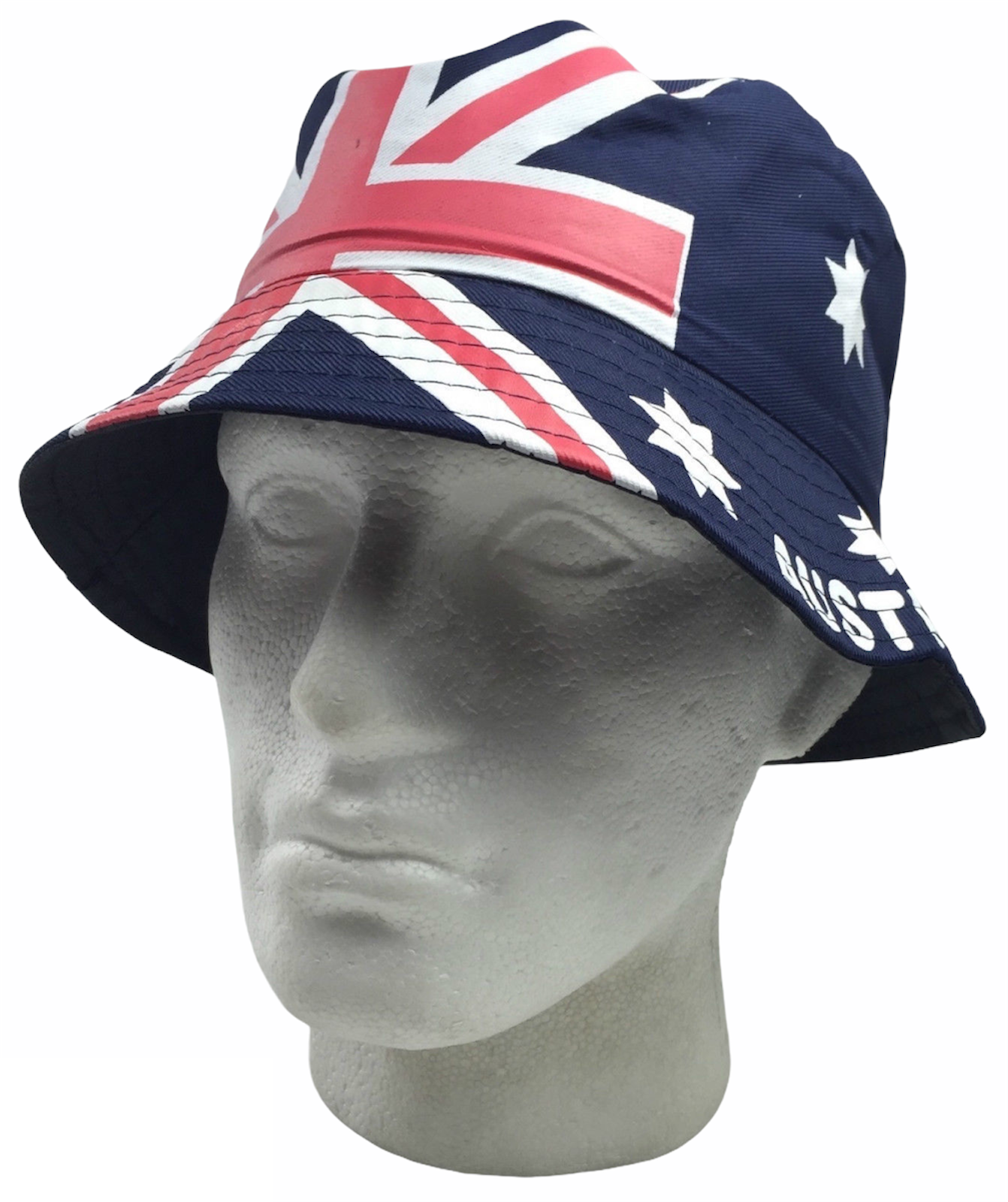 AUSTRALIA FLAG BUCKET HAT Adult Australian Day Aussie Summer Sun Cap Brim - Bens Market Place