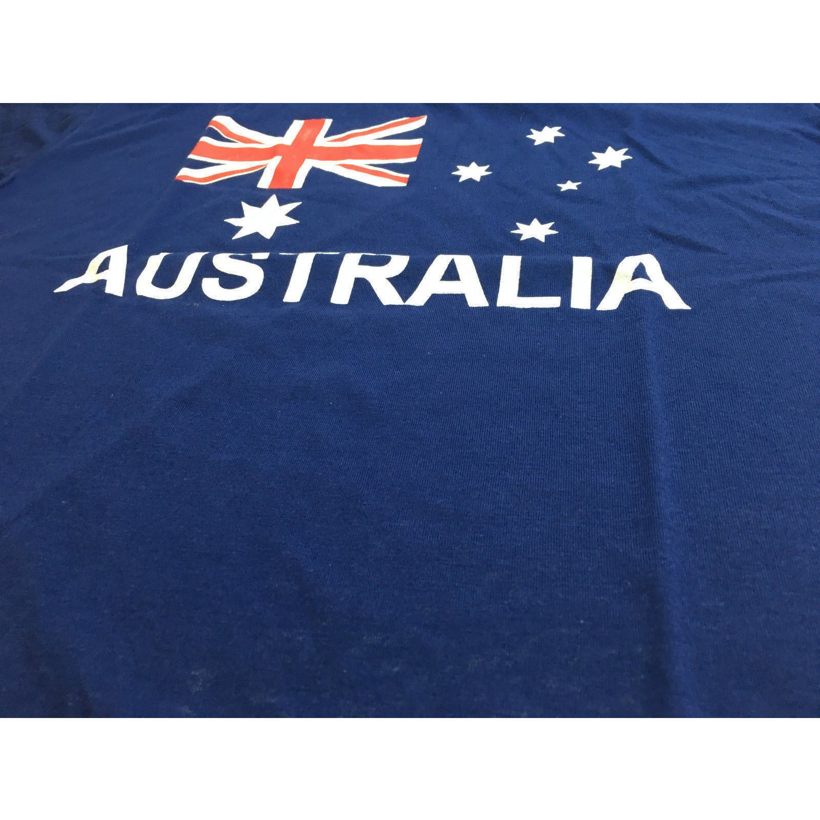 Adult Australian T-Shirt - 100% Cotton Australia Day Souvenir Tee (Blue, X-Large)