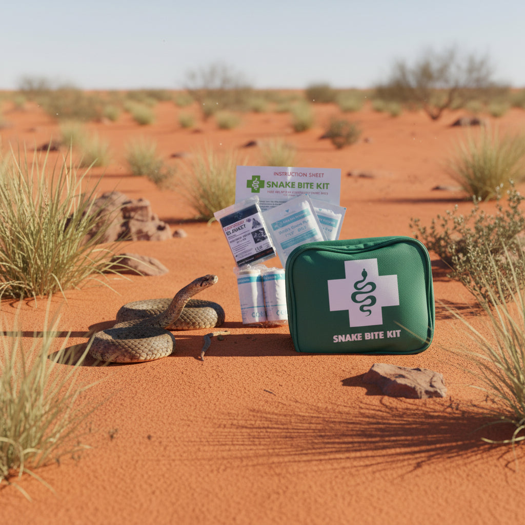 9‑Piece Australian Snake Bite First Aid Kit – Compact Outdoor Safety Pack (ARTG 400472)