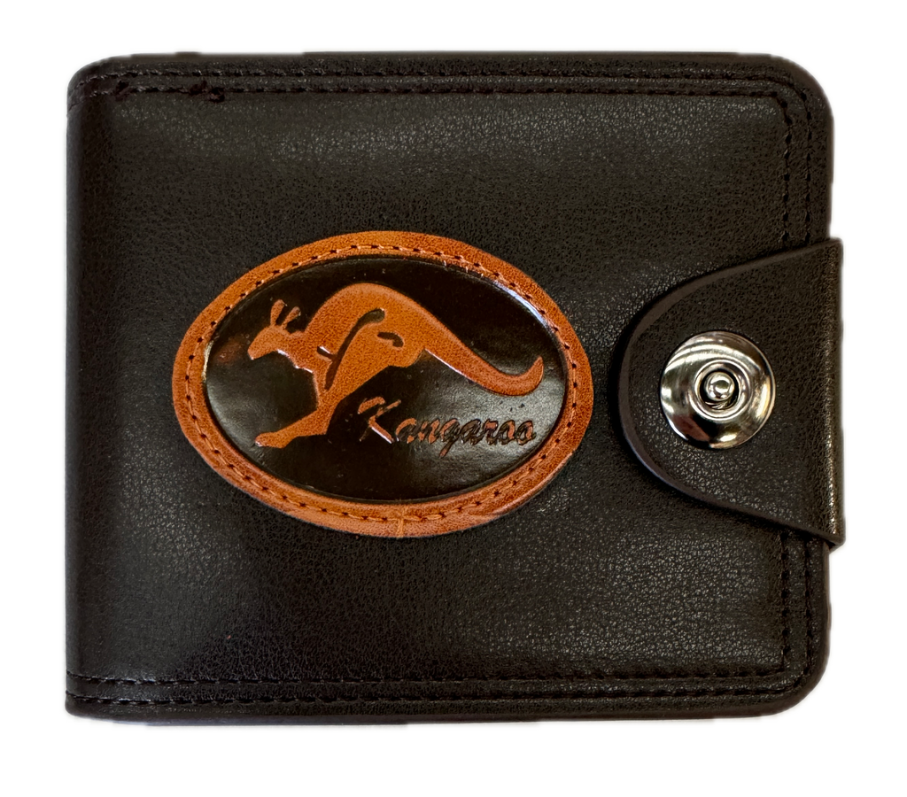 Souvenir Wallet Australia Classic Australian Kangaroo in Brown - Bens Market Place