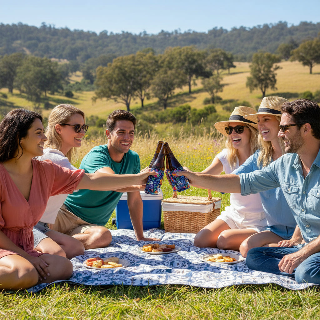 Aussie Birds IV Stubby Cooler 2-Pack | Neoprene | Australian Wildlife Design | Free Shipping