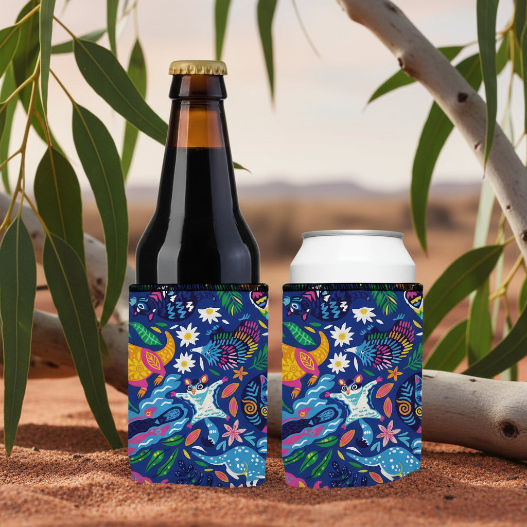 Aussie Crawl III Stubby Cooler 2-Pack | Neoprene | Aussie Design | Free Shipping