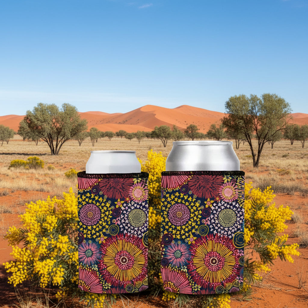 Waratah Stubby Cooler 2-Pack | Neoprene | Aussie Souvenir | Free Shipping