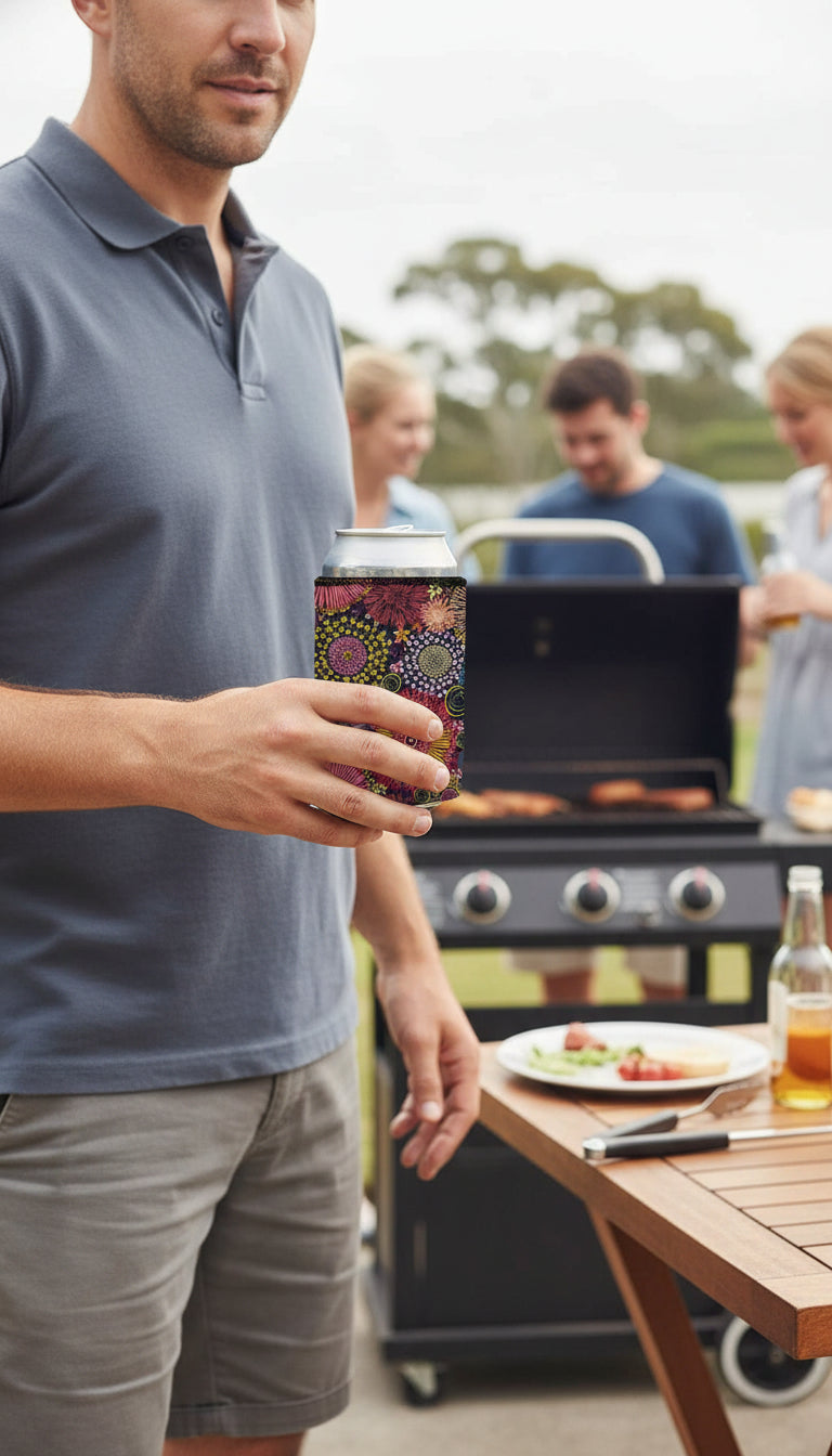 Waratah Stubby Cooler 2-Pack | Neoprene | Aussie Souvenir | Free Shipping