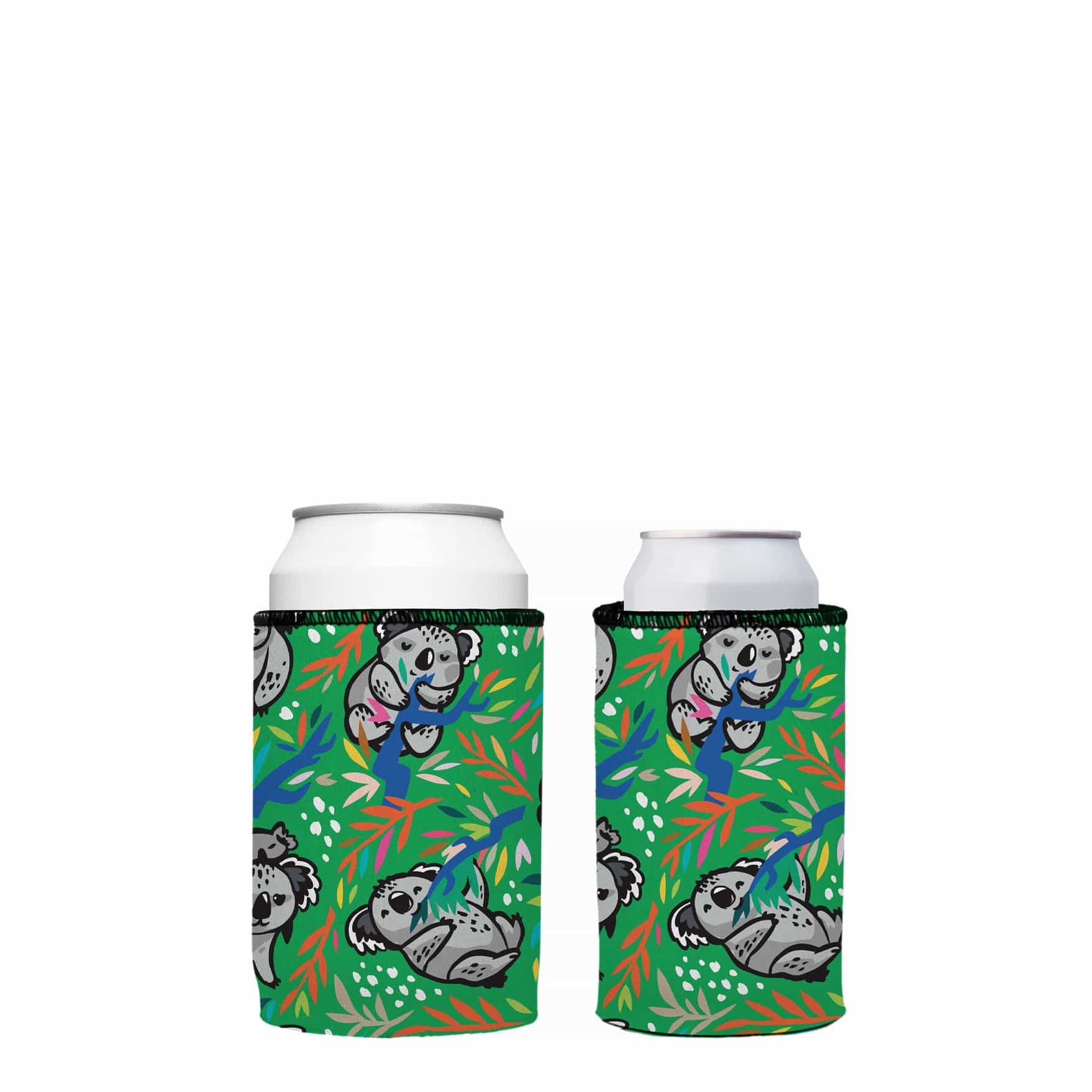 Nom Nom Koala Stubby Cooler 2-Pack | Neoprene | Aussie Souvenir | Free Shipping