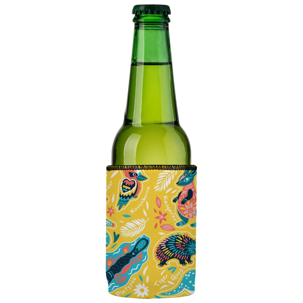 Australian Animals Stubby Cooler 2-Pack | Neoprene | Aussie Wildlife Design | Free Shipping