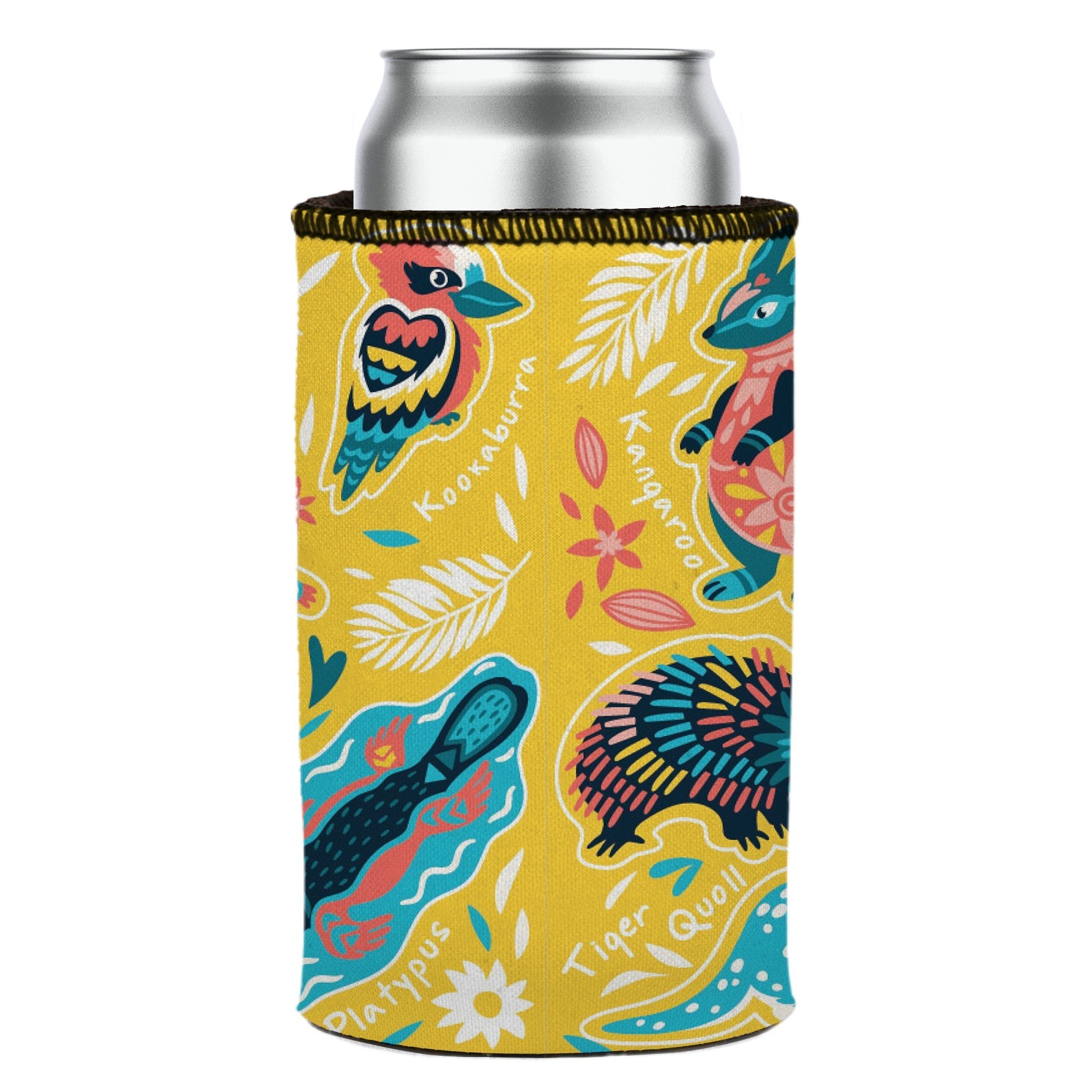 Australian Animals Stubby Cooler 2-Pack | Neoprene | Aussie Wildlife Design | Free Shipping