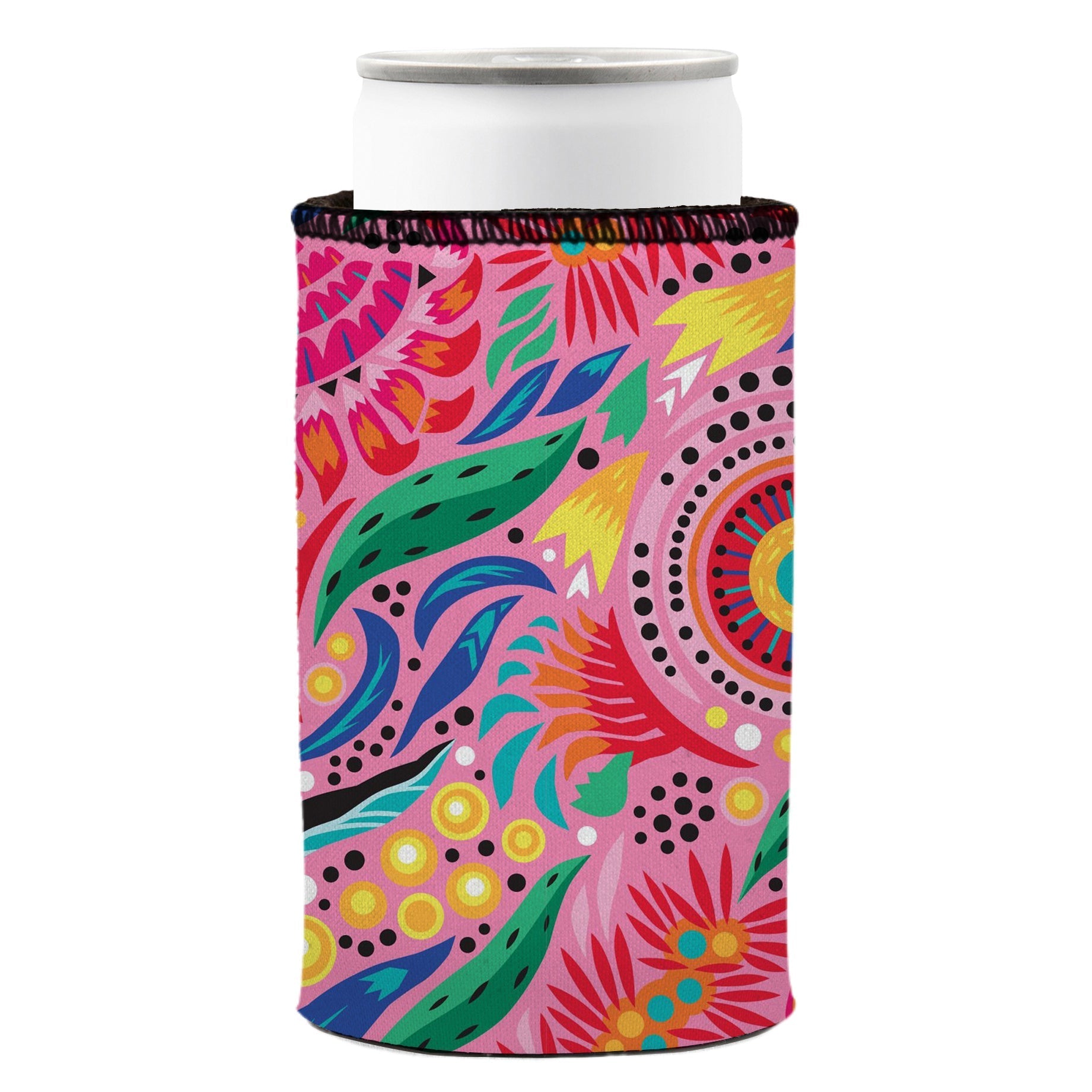 Australian Flowers Stubby Cooler 2-Pack | Aussie-Made | Neoprene | Native Floral Design | Free Shipping