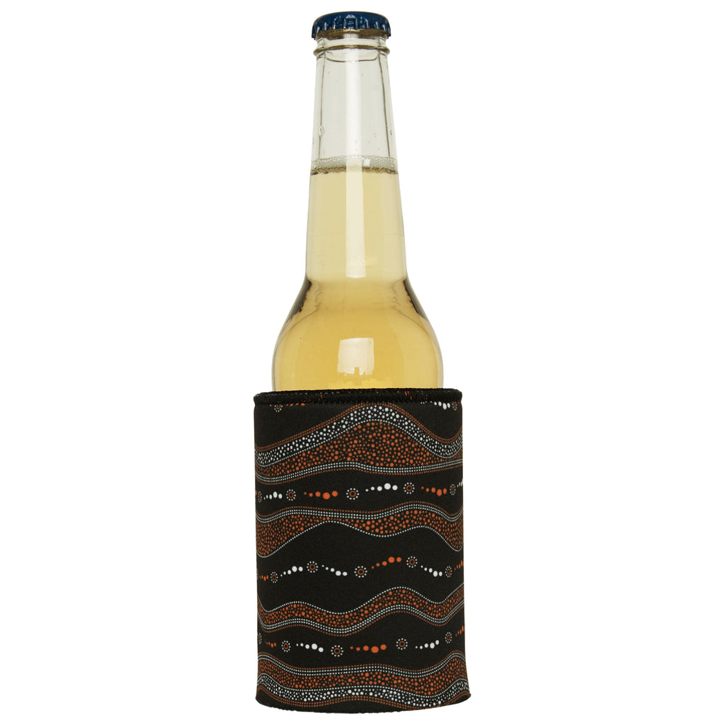 Stubbyz Traditional Australian Stubby Cooler 2‑Pack – Premium Aboriginal Design, Standard Size