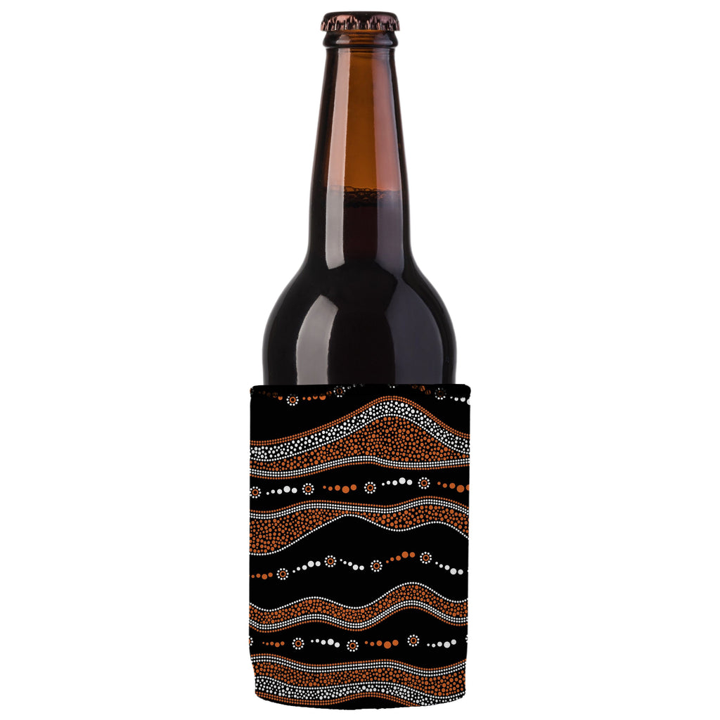 Stubbyz Traditional Australian Stubby Cooler 2‑Pack – Premium Aboriginal Design, Standard Size